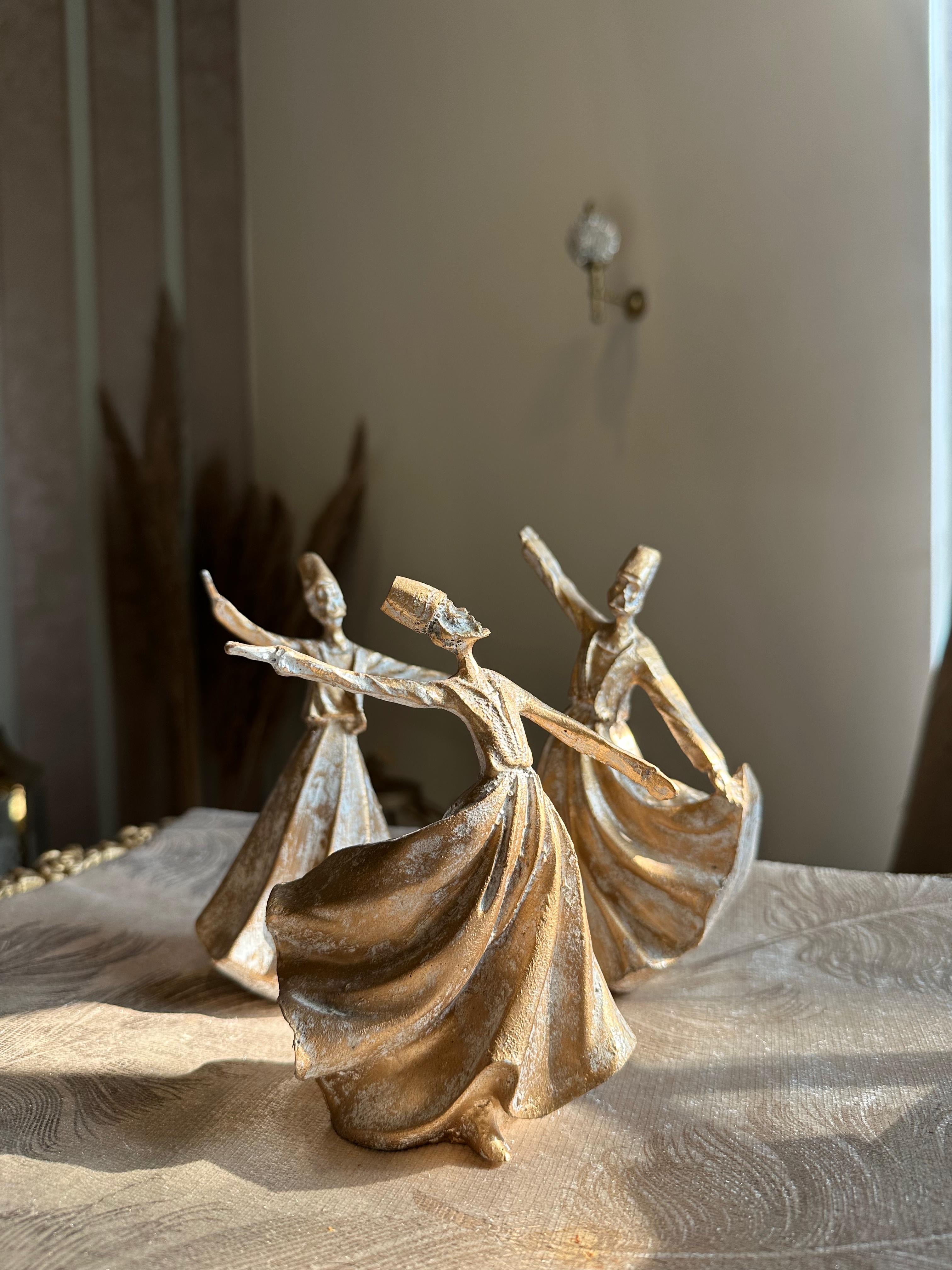 Dancing Sufi Sculpture (Set of 3)