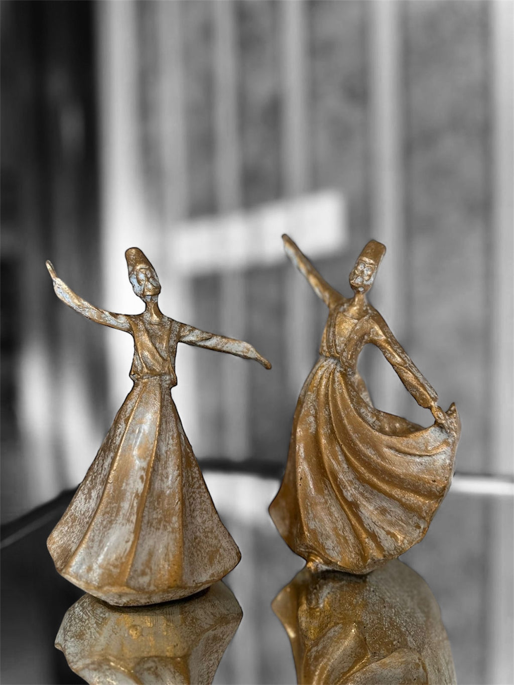 Dancing Sufi Sculpture (Set of 3)